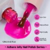 Version 1.0.0 ADHERE 12ml 9pcs Translucent Nail Gel Polish Kit, UV LED Gel Nail Polish, Soak Off Nail Varnish Gel Polish for Manicure Salon DIY Design at Home