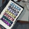 Version 1.0.0 ADHERE 12ml 7pcs Cat Eye Gel Kit with Magnetic Stick, Blue Purple Green Cat Eye Gel Polish Holographic Glitter UV LED Nail Varnish for Nail Salon DIY Design