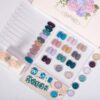 Version 1.0.0 ADHERE 12ml x10 Color Polish Gel Kit, Light Purple Blue Pink Yellow Dark Green UV LED Gel Nail Polish, Soak Off Nail Varnish Gel Polish for Manicure Salon DIY Design at Home