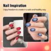Version 1.0.0 ADHERE 12ml 6pcs Cat Eye Gel Nail Polish Kit with Magnetic Stick, Cat Eye Gel Polish Holographic Glitter UV LED Nail Varnish for Nail Salon DIY Design