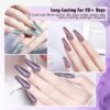 Version 1.0.0 ADHERE 12ml 8pcs Cat Eye Gel Nail Polish Kit with Magnetic Stick - Blue Purple Green Mint Silver White Glitter Shining Magnetic Polish Gel para uñas Nail Varnish