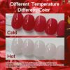 Version 1.0.0 ADHERE 12ml 5pcs Red Gel Nail Polish Kit with Magnetic Stick, Cat Eye Gel Polish Holographic Glitter UV LED Nail Varnish for Nail Salon DIY Design