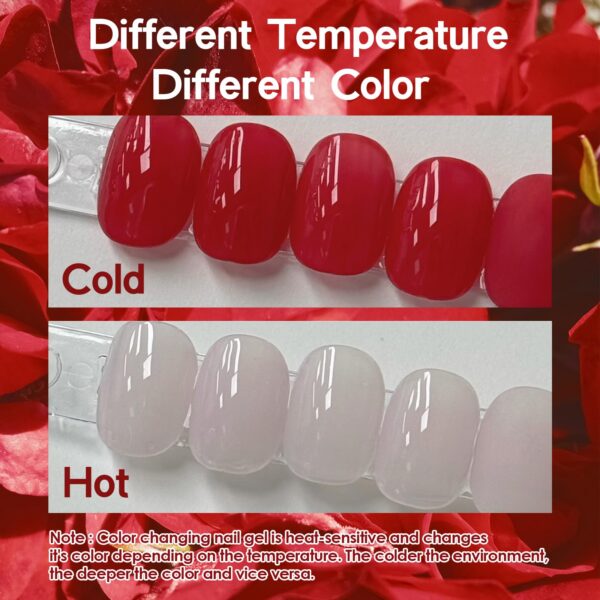 Version 1.0.0 ADHERE 12ml 5pcs Red Gel Nail Polish Kit with Magnetic Stick, Cat Eye Gel Polish Holographic Glitter UV LED Nail Varnish for Nail Salon DIY Design