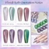 816LXPXHJML.jpg ADHERE 12ml 8pcs Cat Eye Gel Nail Polish Kit with Magnetic Stick - Blue Purple Green Mint Silver White Glitter Shining Magnetic Polish Gel para uñas Nail Varnish