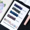 Version 1.0.0 ADHERE 12ml 5pcs Universal Magnetic Gel Set with Magnetic Stick, 1 x Black + 4 x Cat Eye Gel Polish Holographic Glitter UV LED Nail Varnish for Nail Salon DIY Design