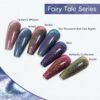 Version 1.0.0 ADHERE 7pcs 12ml Magnetic Cat Eye Nail Polish Gel Polish Set with Magnetic Stick, Soak Off UV Pink Blue Purple Brown Glitter Phantom Magnetic Gel Nail Varnish