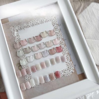 Version 1.0.0 ADHERE 12ml 18pcs Translucent Nude Pink Gel Kit, UV LED Gel Nail Polish, Soak Off Nail Varnish Gel Polish for Manicure Salon DIY Design at Home