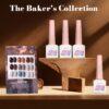 Version 1.0.0 ADHERE 12ml 9pcs Nail Polish Kit, Beige Blue Brown UV LED Gel Nail Polish, Soak Off Nail Varnish Gel Polish for Manicure Salon DIY Design at Home