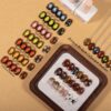 Version 1.0.0 ADHERE 12ml x7 Magnetic Gel Kit with Magnetic Stick, Brown Red Blue Green Orange Cat Eye Gel Polish Holographic Glitter UV LED Nail Varnish for Nail Salon DIY Design