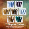 Version 1.0.0 ADHERE 12ml 6pcs Cat Eye Nail Gel Polish Set with Magnet - Green Brown Blue Purple Magnetic Gel Nail Varnish with Glitter Shimmering Sparkle Colors Magnetic Effects