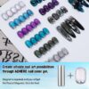 Version 1.0.0 ADHERE 12ml 6pcs Cat Eye Gel Polish Kit with Magnetic Stick, Cat Eye Gel Polish Holographic Glitter UV LED Nail Varnish for Nail Salon DIY Design