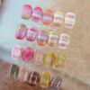 Version 1.0.0 ADHERE 12ml x5 Pcs Fur Gel Nail Polish Set, Milky White Pink Beige Cinnamon Brown Furry Fall Winter Colors, Fluffy Velvety Fuzzy Feel Gel Polish Collection, UV LED Cured Nail Varnish