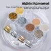 Version 1.0.0 ADHERE Metallic Chrome Mirror Powder Nail Art Kit - Magic Metallic Mirror Finish & Mirror-Like Effect | Non-Toxic, Salon-Quality, DIY Gel Nail Supplies